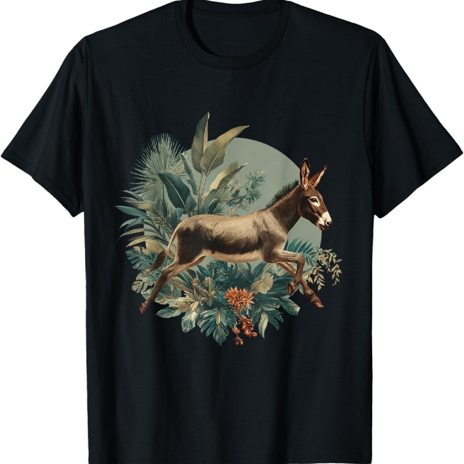 

Donkey Lover Wildlife Motif Donkey Animal Graphic T-Shirt(3) XXXXXL різнокольоровий