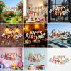 16-Zoll Happy Birthday Buchstaben-Ballon-Set, Party-Szene Dekoration Hintergrundwand, Wiederverwendbar, Feiertagsgeschenk Verlosung