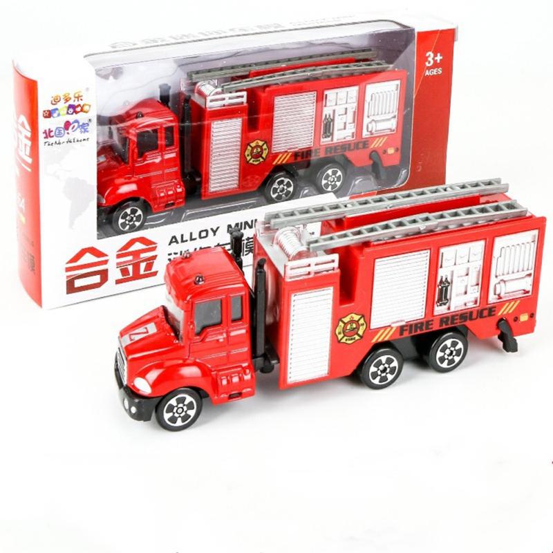 Children Simulation Alloy Car Models Mini Engineering Vehicles Metal Trucks Toys Gifts for Kids