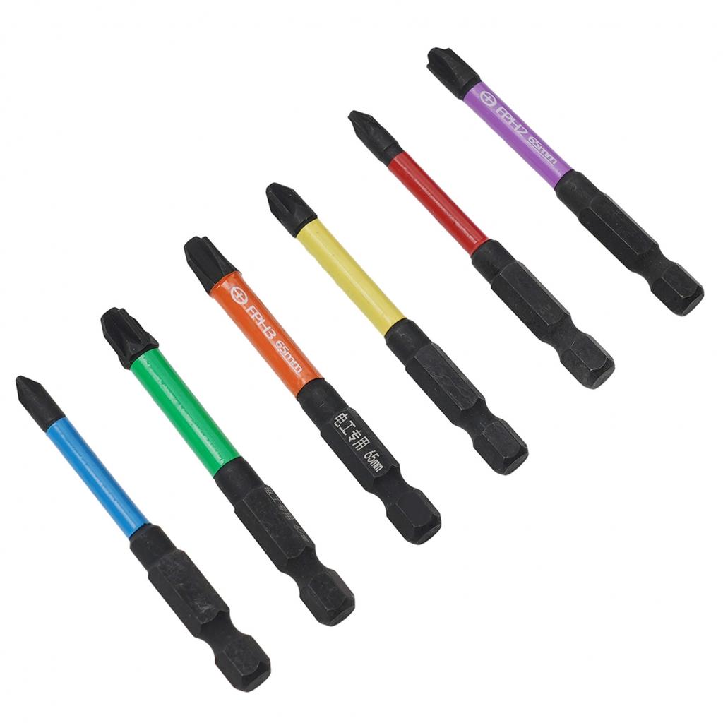 6 stücke 65mm Magnetische Spezielle Schlitz Kreuz Schraubendreher Bit für Elektriker FPH FPZ