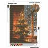 DIY Diamantmalerei Set Weihnachtsbaum Goldene Dekoration 5D Vollbohrer Leinwand Kunst Entspannende Stressbewältigung Handwerk für Erwachsene und Anfänger