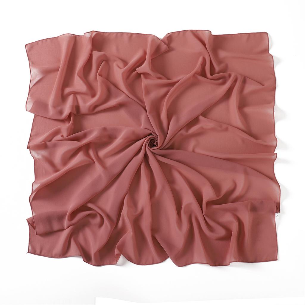 Solid Pearl Chiffon Women Scarf New Summer Girls Sunscreen Thin Scarves Soft Shawl Foulard Viscose Spring Lady Wrap Shawls