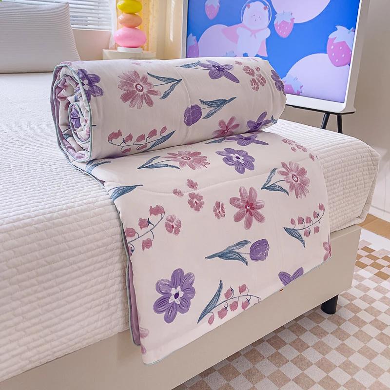 

Милое одеяло с изображением мультяшной собаки для декора комнаты подростка, одеяло с принтом в виде сердечек, 1 шт., мягкое, удобное, тонкое одеяло с кондиционером 1 Pc 150x200cm Quilt