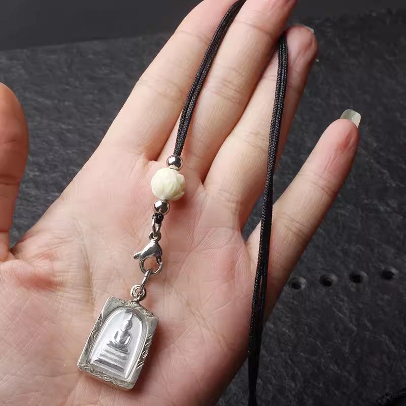 

Регулируемая цепочка-амулет из титановой стали с быстросъемной пряжкой для маленьких амулетов