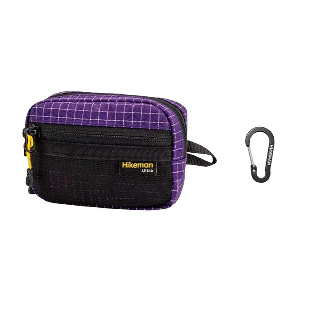 

Portable Multifunctional Card Wallet Waterproof Zipper Closure EDC Pouch Lightweight Camping Accessories Organizer Men Women фиолетовый