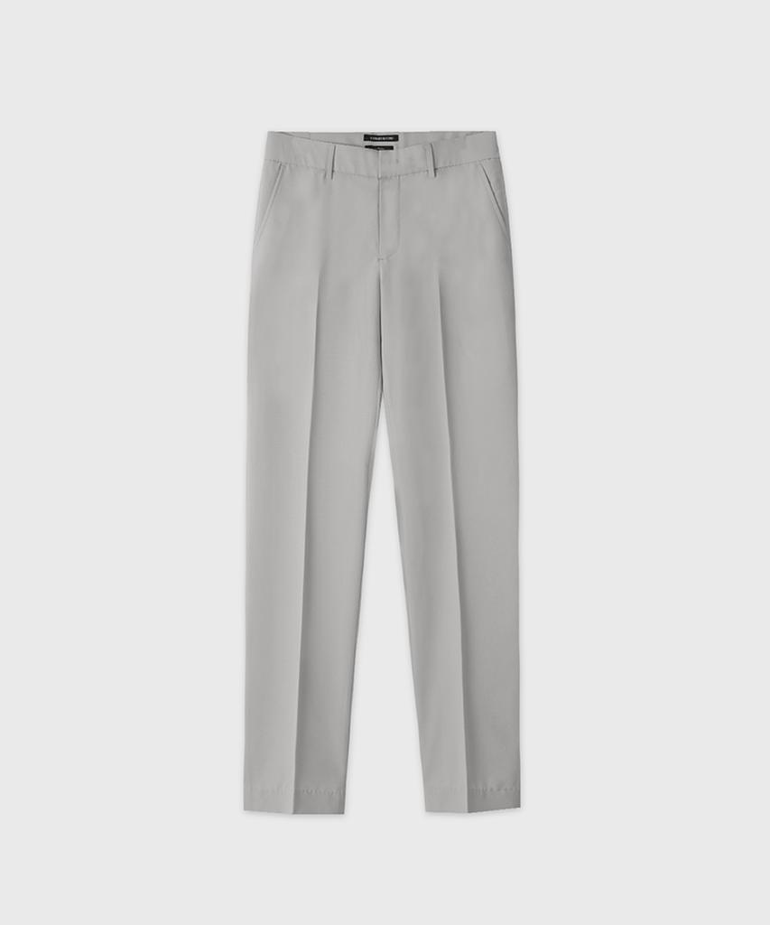 LEMAIN SECOND Minimal Tapered Hidden Banding Slacks [Light Gray]