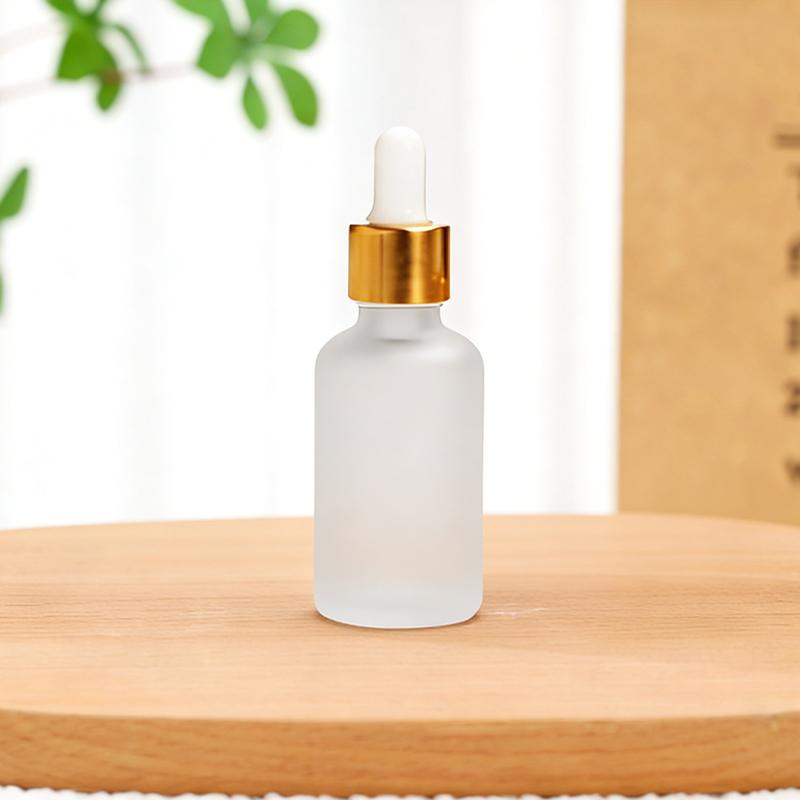 10/50/100ml Klare mattierte Glasflaschen Tropfflasche Lotionflasche Glas leere Flasche Wiederverwendbare Spenderflaschen