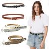 Dresses Decoration For Men Gothic Thin Rivet Waist Belts PU Leather Women Waistband Waist Strap