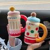 Highdesign Stainless Steel Insulated Tumbler With Straw For Students And Outdoor Use