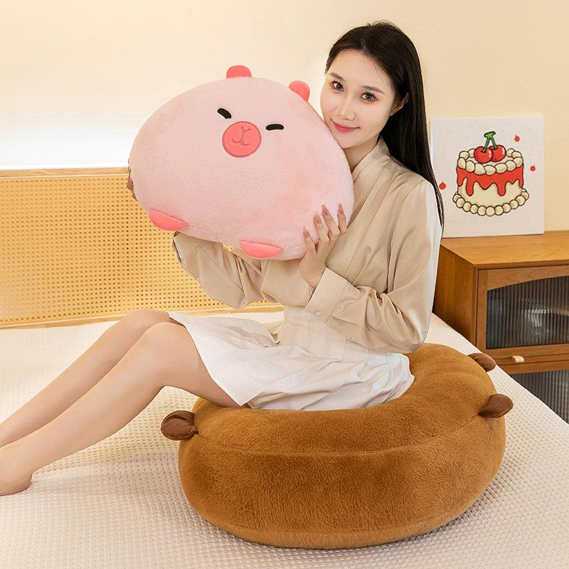 Creative Kapibala Pillow Ins Capybara Home Cushion Sofa Living Room Decoration Pillow Office Waist Pillow