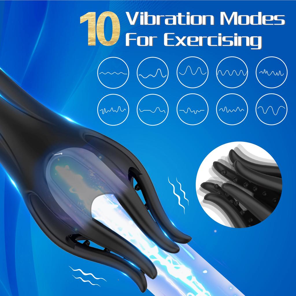 Glans Delay Trainer Vibrator Male Masturbator Tongue Licking Penis Massager Stimulator Exerciser Sex Toys For Men Adult Sex Shop