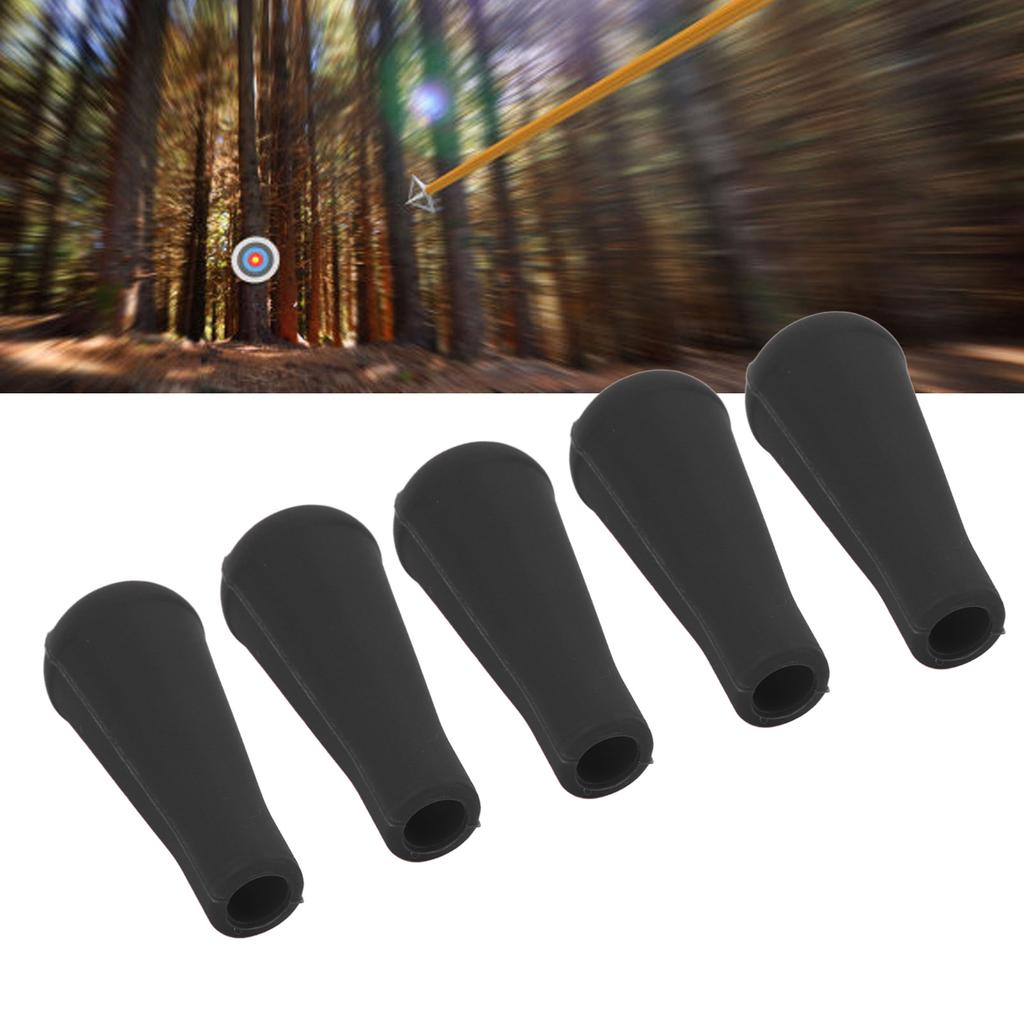 5PCS Archery Tip 8MM Inner Diameter Rubber Points For S Training Outdoor