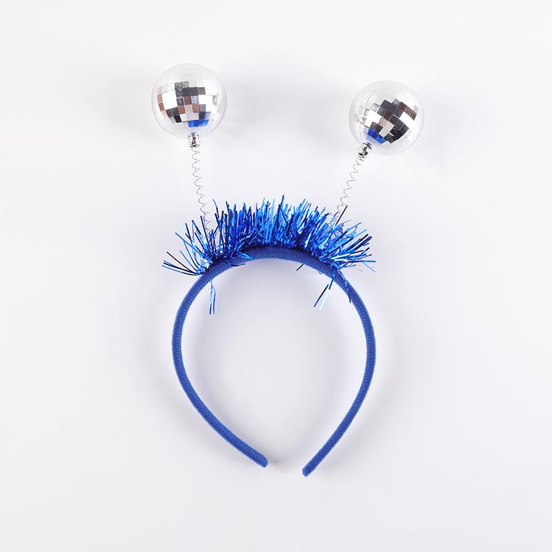 

Electroplated Ball Headband for Christmas Masquerade and Children s Day Performance синий