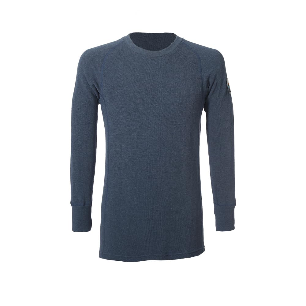 Hidamari Chomolungma Urban Long Sleeve Warm Size Navy Men's Underwear, LL, [QMUS923]
