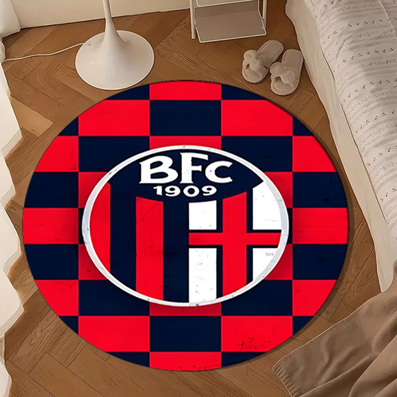 Football Bologna Round mat Home Decor, Chair rug For livingroom,Bedroom, doormat home decor Birthday Gift Christmas Gifts