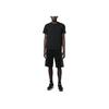 Emporio Armani SS23 Logo Print Elastic Waist Straight Casual Shorts Men shorts Black 3RPS57-PJLSZ-0208