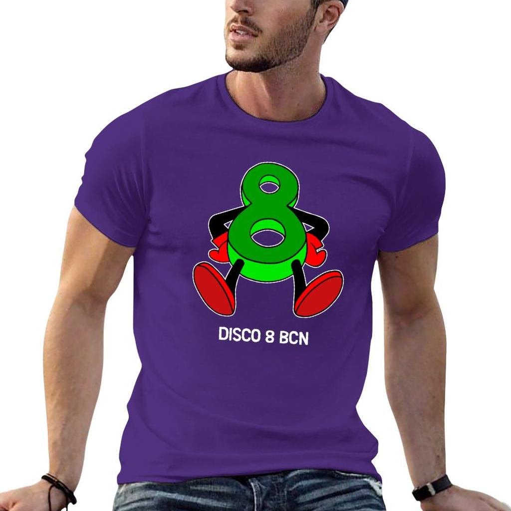 New Disco 8 - Techno Hardcore T-Shirt Graphic T Shirt Kawaii Clothes T Shirts for Men