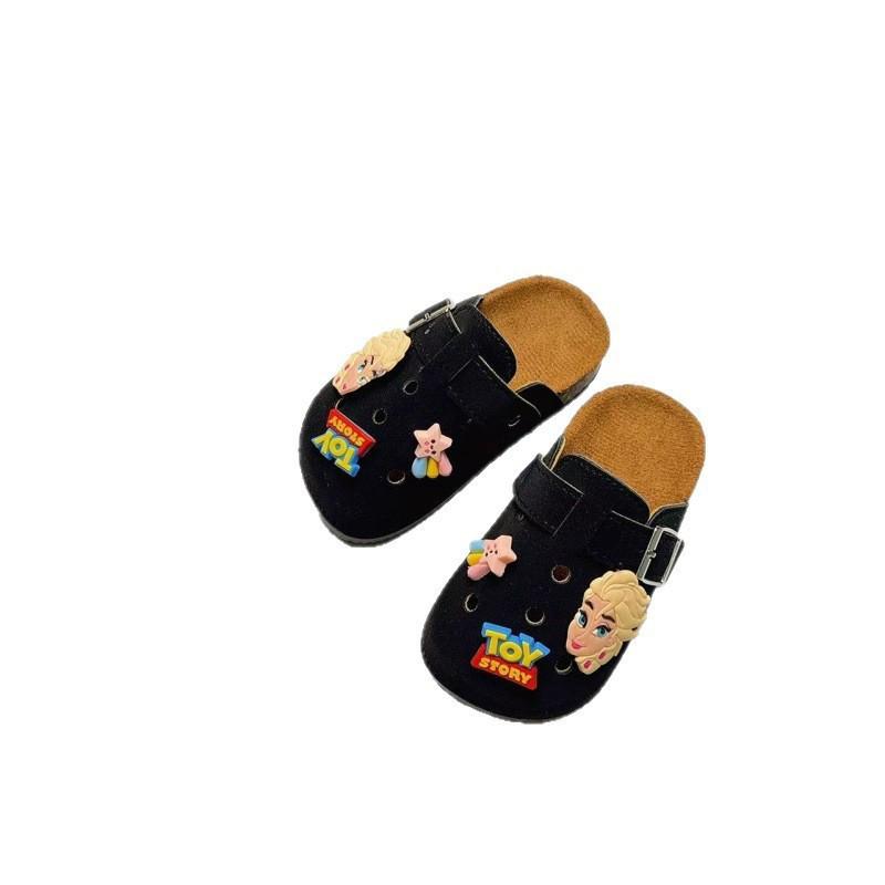 Medias Zapatillas de Verano Retro Unisex de Dibujos Animados Lindas para Niños Birkenstock con Suela Gruesa Antideslizante