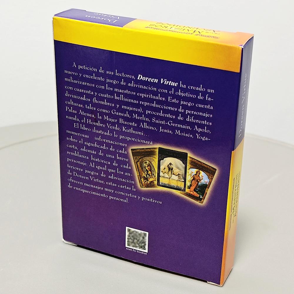 Ascended Master Oracle Deck In Spanish Language 10.4*7.3cm 44 Pcs Oracle Cards