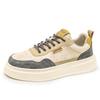 Light luxury high-quality low-top thick-soled cushioning leather casual shoes, new outdoor street shooting sports board shoes