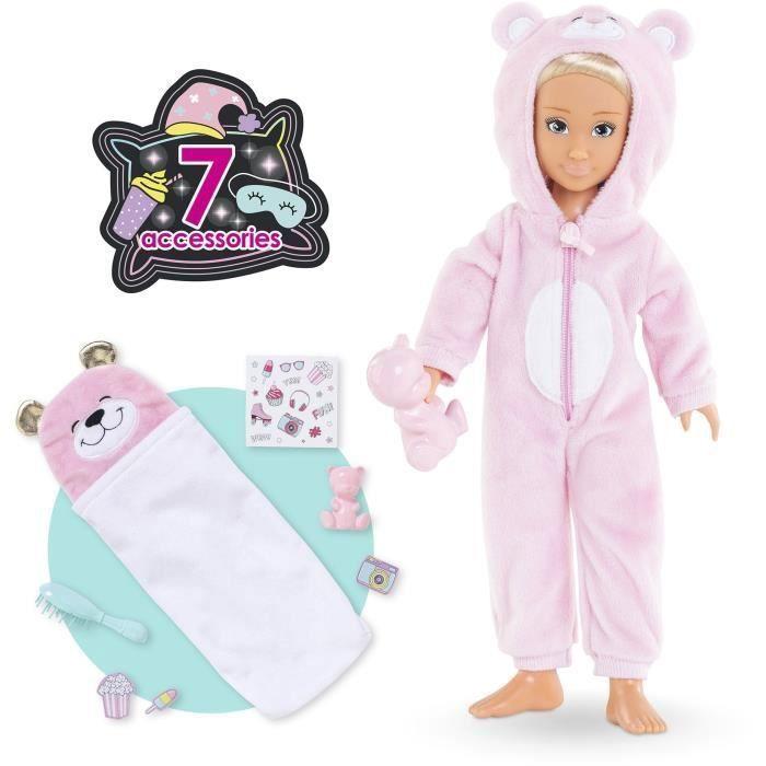 Coffret Poupée Mannequin - COROLLE GIRLS - Valentine Pyjama Party
