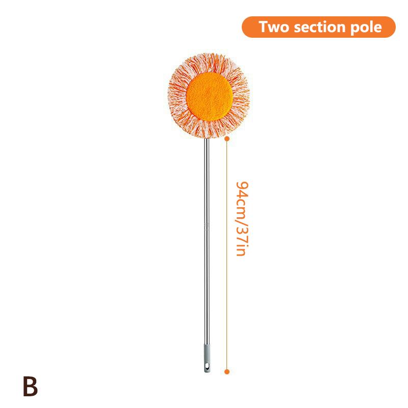 Decken Staubentfernungsmopp, Flexibler rotierender Bodenwischer, Wandwischer, Nass- und Trockenwischer, Bodenfliesen, Glasfenster, Auto-Reinigungswischer