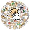 100PCS Cartoon Line Dog In The Book Cute Stickers DIY Kids Toys Laptop Luggage Skateboard Suitcase Guitar Graffiti Decal Sticker