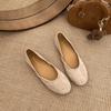 Fashion Flats Women Loafers Shoes Shallow Suede Cozy Soft Sandals Summer 2025 Woman Casual Dress Sport Shoes Designer