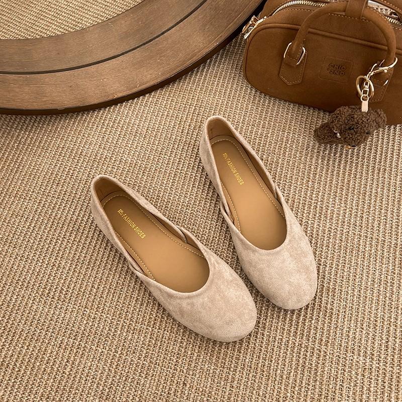 Fashion Flats Women Loafers Shoes Shallow Suede Cozy Soft Sandals Summer 2025 Woman Casual Dress Sport Shoes Designer