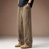 Pantaloni casual in lino americano% traspiranti di alta gamma da uomo estivi sottili stile old money larghi dritti a gamba larga