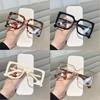 1/2/4PCS Anti Blue Light Blocking Glasses Oversized Square Frame Computer Eyeglasses Clear Lens Optical Glasses for Women/Men