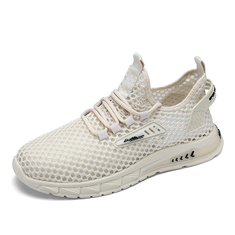 Men's Summer Breathable Thin Mesh Mesh Hollowed-out Mesh Shoes Sporty and Casual Summer Trendy Shoes