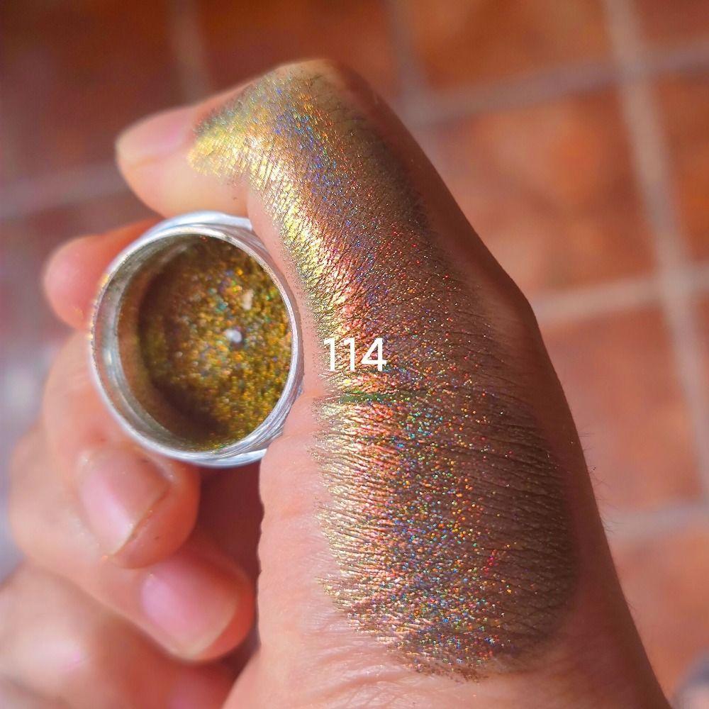 

Сияющая пудра для век MultiChrome Eyeshadow Powder Rainbow Glitter Color Shift Eyeshadow Nail 114