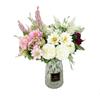 DIY Craft Artificial Rice Ear Bride Bouquet Home Decoration Artificial Rose Bouquet DIY Home Decor Simulation Ball Chrysanthemum