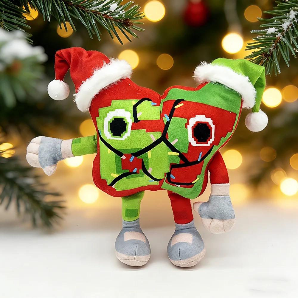22cm No Code Festive 67 Steal A Brainrot Christmas Anime Peripherals Soft Pillows Collection Room Decoration Fans Gifts
