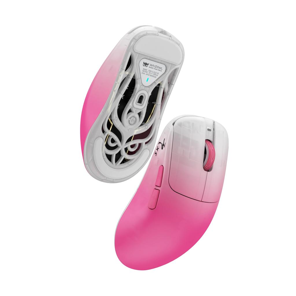Waizowl OGM Cloud XS Wireless Gaming Mouse with PAW3950 8000Hz Polling Feather Coding Lightweight No Mechanical 8K Dongle Included High-Performance