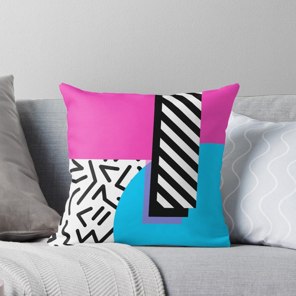 Colorful Retro Memphis Abstract Throw Cushions & Pillows Without core