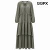 Women S Ribbon Neck Tiered dreSS Gq8op007f