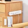 1/2/10pcs White Self Adhesive Power Strip Holder Desk Cable Organizer No Drilling Desktop Socket Fixer for Home Office
