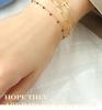 European-Inspired Light Luxury 18K Gold Cross Bracelet - Three-Layer Titanium Steel Design for Best Friends