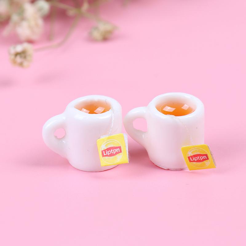 

1шт 1:12 Смоляных Кукольных Миниатюрных Чашек для Чая Миниатюрные Аксессуары для Кукольного Домика Чашки Игрушка красный