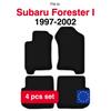 Basic Velour Floor Mats, For Subaru Forester I Crossover (1997-2002)
