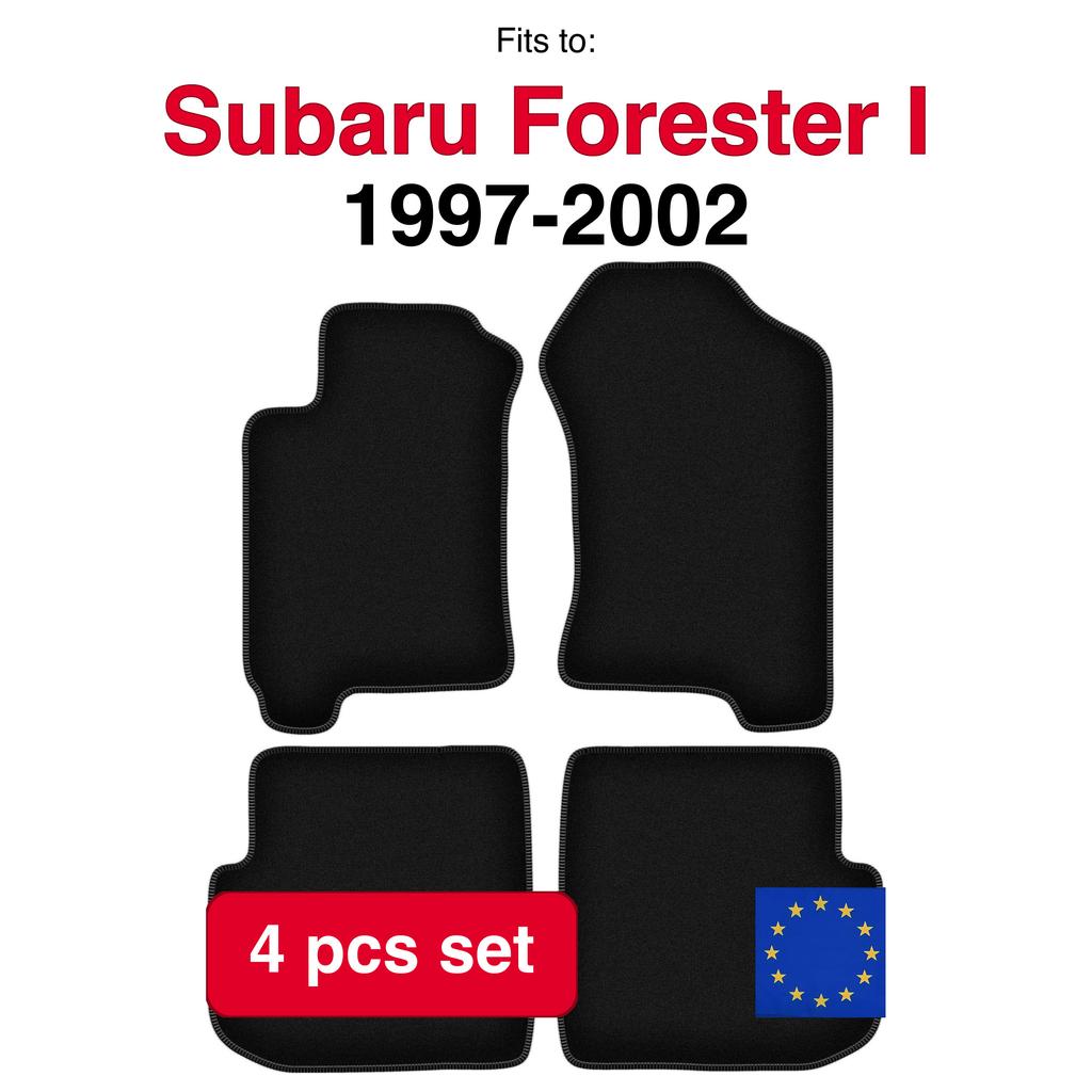 Basic Velour Floor Mats, For Subaru Forester I Crossover (1997-2002)