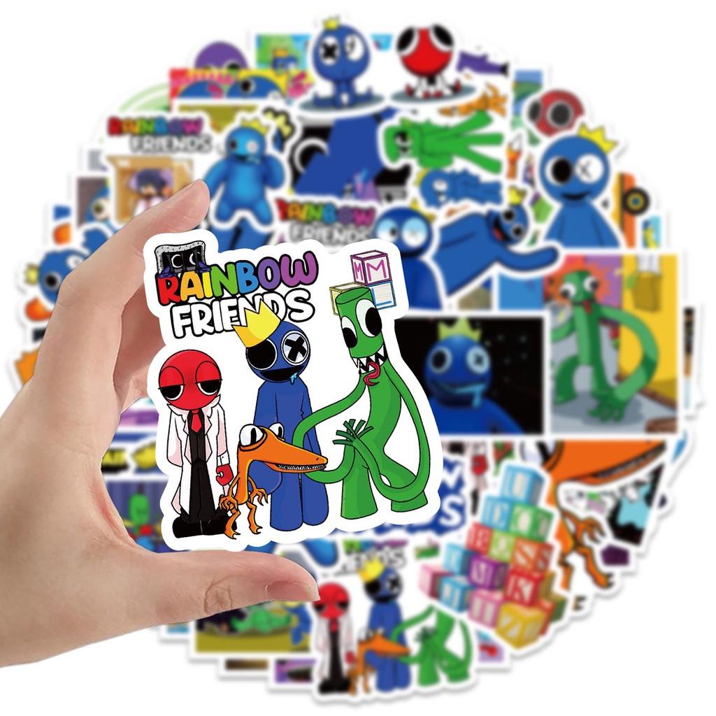 Waterproof And Reusable Roblox Rainbow Friends Stickers Set Of 60