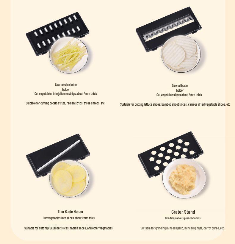Multifunktionaler Küchengemüseschneider & Reibe