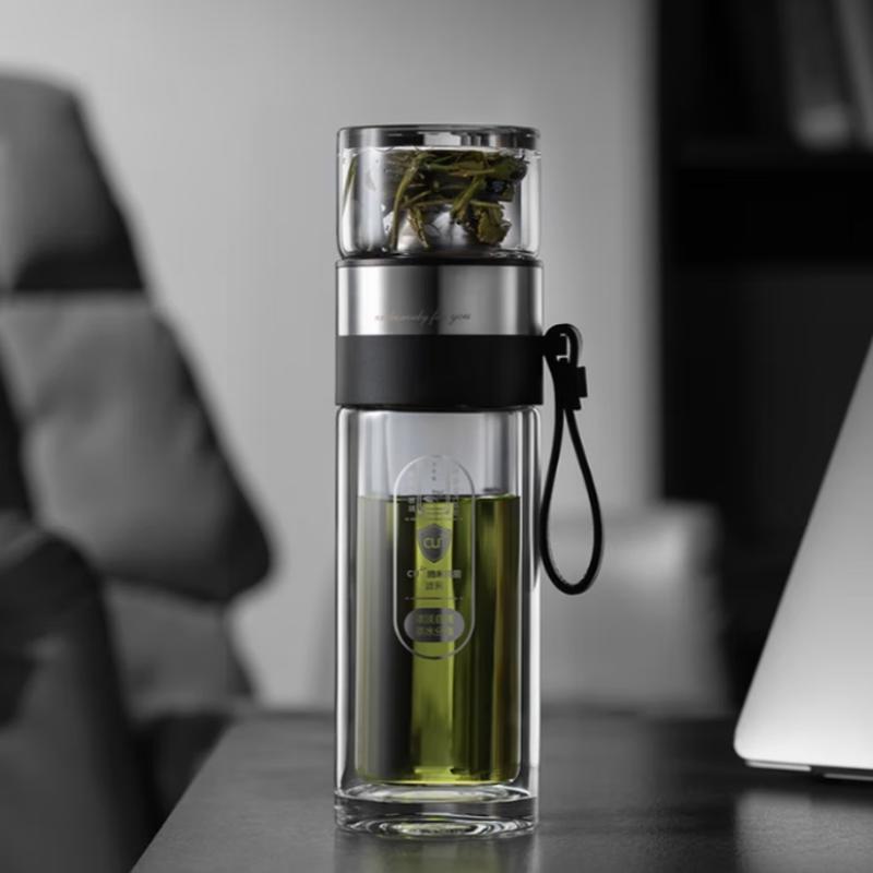 Fuguang Antibacterial Tea Infuser Glass Water Bottle