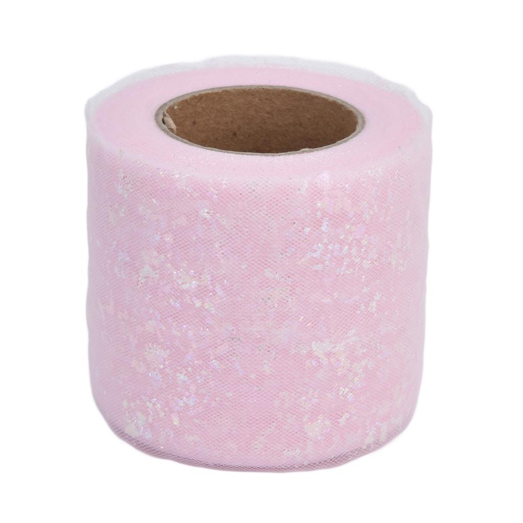 Tulle Fabric 25 Yards 6cm Polyester Material Lightweight Portable Tulle Rolls for Clothing Decoration