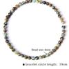 4MM Natural Stone Tourmaline Bracelets For Women Men Crystal Faceted Beaded Bracelet Healing Reiki Handmade Exquisite Jewelry