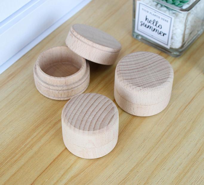 High Quality Buckle Lid Round Solid Wood Box Wooden Gift Box Packaging Box Soap Box Storage Box