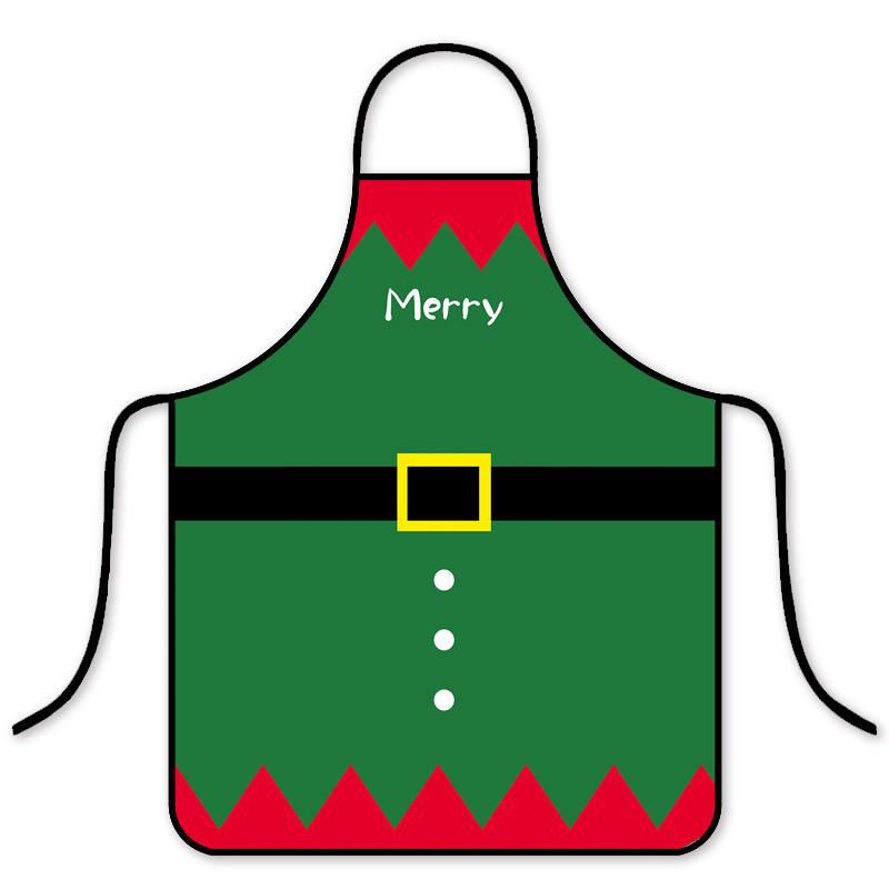 Christmas Holiday Waterproof Oilresistant Apron With Creative Fun Patterns For Adults And Kids